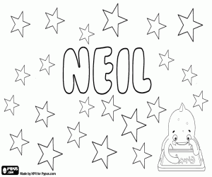 Coloriage Neil, variante de Neal et Nigel
