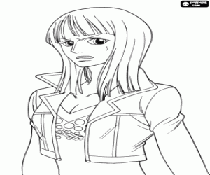 Coloriage Nico Robin, personnage de One Piece