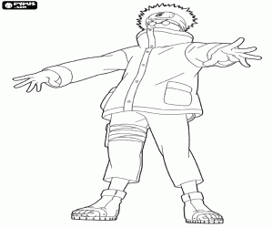 Coloriage Le ninja Shino Aburame