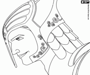 Coloriage Nod, guerrier des Hommes Feuilles