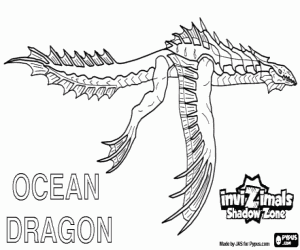 Coloriage Ocean Dragon, Invizimals Shadow Zone
