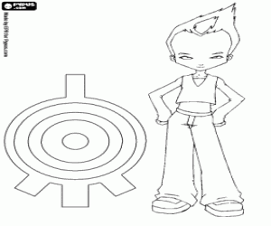 Coloriage Odd Della Robbia de Code Lyoko