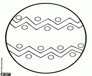 Coloriage Oeuf de Pâques à décorer