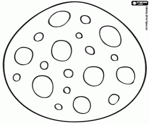 Coloriage Oeuf décoré de Pâques