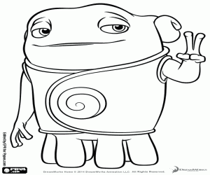 Coloriage Oh, le protagoniste