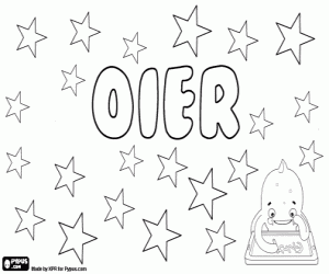Coloriage Oier, nom basque