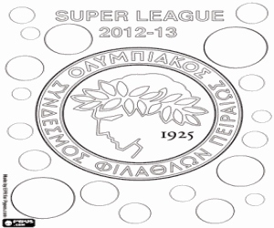 Coloriage Olympiacos, champion 2012-2013