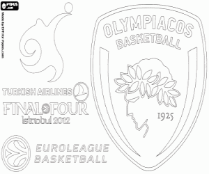 Coloriage Olympiacos, champion Euroligue 2012