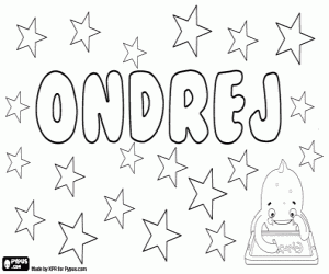 Coloriage Ondrej, nom tchèque et slovaque