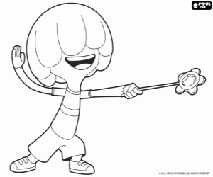 Coloriage Ongo jouant