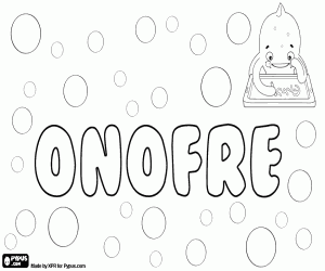Coloriage Onofre, nom pour garçon