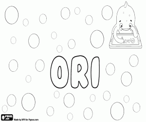 Coloriage Ori, nom d’origine hébraïque
