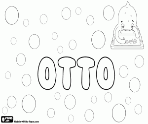 Coloriage Otto, nom d’origine germanique