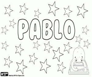 Coloriage Pablo, nom espagnol