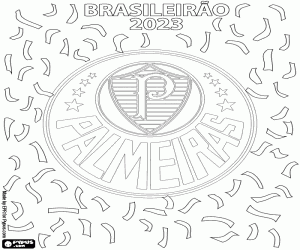 Coloriage Palmeiras, Brésil 2023