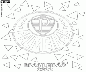Coloriage Palmeiras, champion Brésil 2022