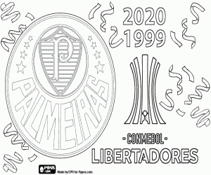 Coloriage Palmeiras, champion Libertadores 2020