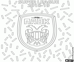 Coloriage PAOK, champion 2018-2019