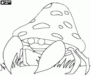 Coloriage Parasect - Pokémon type Plante Bestiole
