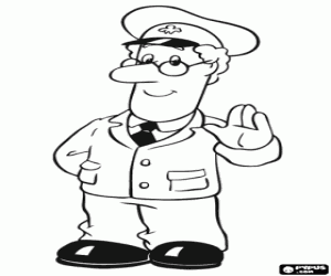 Coloriage Pat, le postier de Greendale
