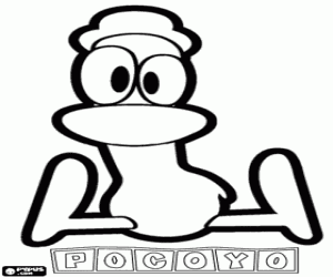 Coloriage Pato, un ami de Pocoyo