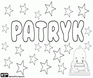 Coloriage Patryk, variante de Patrik