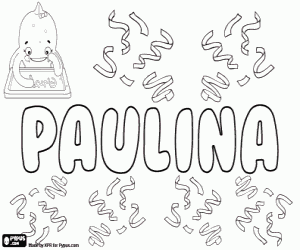 Coloriage Paulina, variante de Paula