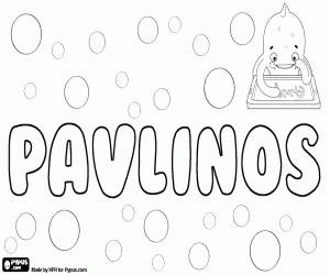 Coloriage Pavlinos, nom masculin