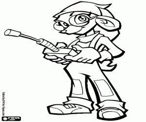 Coloriage Penelope de Sly Cooper