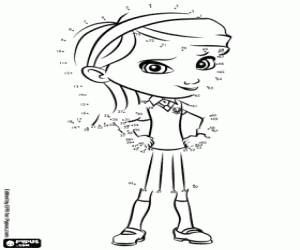 Coloriage Penny Peterson, point à point