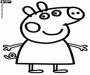 Coloriage Peppa Pig, le protagoniste
