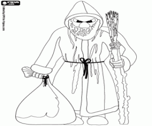 Coloriage Personnage du folklore germanique