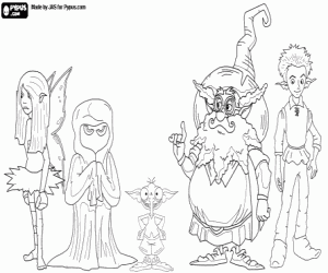 Coloriage Personnages de Muddle Earth