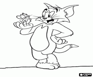 Coloriage Les personnages de Tom et Jerry