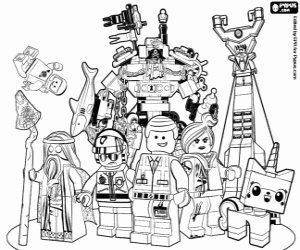 Coloriage Personnages du film Lego