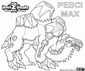 Coloriage Pesci Max, Invizimals Shadow Zone