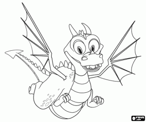 Coloriage Le petit dragon Squirt
