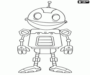 Coloriage Le petit robot Clank