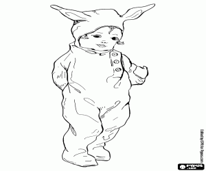 Coloriage Tout-petit comme un lapin, Halloween