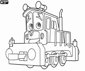 Coloriage La petite Calley locomotive