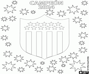Coloriage Peñarol Montevideo, champion 2024
