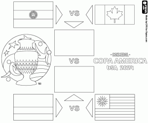 Coloriage Phase finale de la Copa America 2024