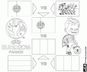 Coloriage Phase finale de l’UEFA Euro 2016