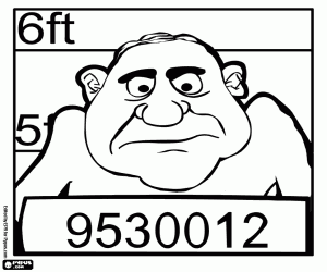 Coloriage Photo du délinquant par la police