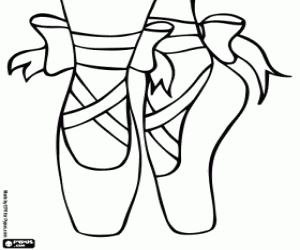 Coloriage Les pieds d'une danseuse