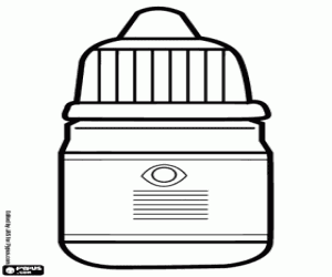 Coloriage Pilules, matériel hospitalier