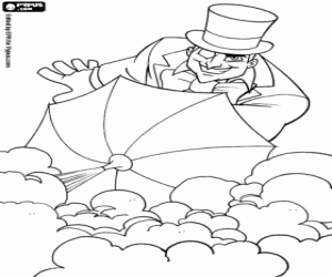 Coloriage Le pingouin, super-méchant de DC Comics