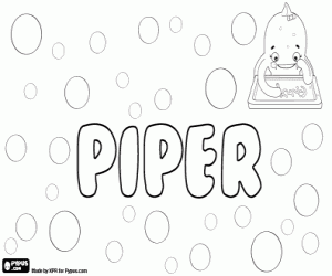 Coloriage Piper, nom unisexe