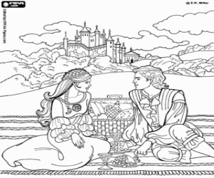 Coloriage Le pique-nique de princesse Leonora