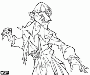 Coloriage Le pirate des Caraïbes, Ragetti